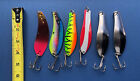 Vintage lot mixed salmon trolling fishing lure spoons Little Doctor Rocket Doc
