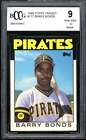 1986 Topps Traded #11T Barry Bonds Rookie Card BGS BCCG 9 Near Mint+