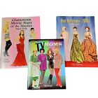 Tom Tierney Paper Dolls Book Lot 90s Movie Stars Classic Tv Moms Fashion History
