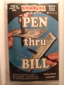 Houdini's Magic Shop Pen Thru Bill (E9)