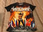 Manowar Kings Of Metal shirt Sz Medium Jersey material shirt Heavy Metal