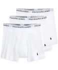 Polo Ralph Lauren Men's 3 Pack Classic White Cotton Boxer Briefs $45