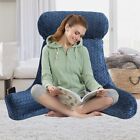 Armrest Reading Pillow Back Against TV Bed Rest Memory Foam With Arm Support