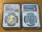 2022 Britannia Silver Proof and Reverse 1oz Pair Set Coin NGC Graded 69/68