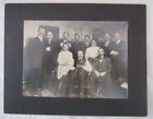 Cabinet Card Photo-Unusual Picture of Surprise Party for 2nd Wedding-With Dog-