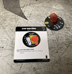 Heroclix Stop Sign (Red) s024 DC Batman Team-Up Special Object Construct 024