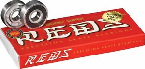 Bones Super Reds Skateboard Bearings 8mm (8 Pack)