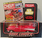 Road Champs 1957 BEL AIR CONVERTIBLE Red w Case Doors & Trunk Open 1/43 New 1999