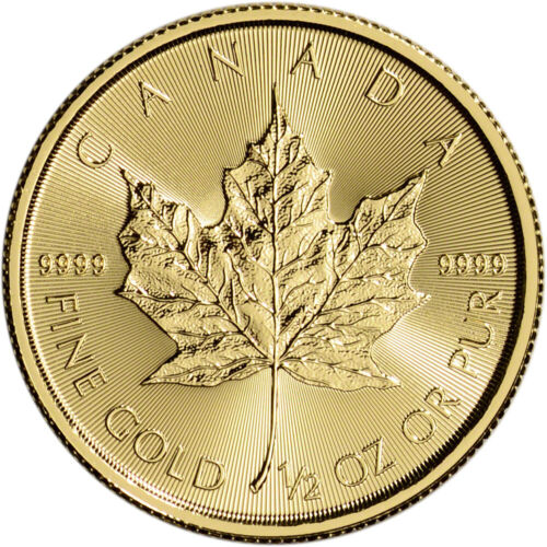 Canada Gold Maple Leaf - 1/2 oz - $20 - BU - .9999 Fine - Random Date