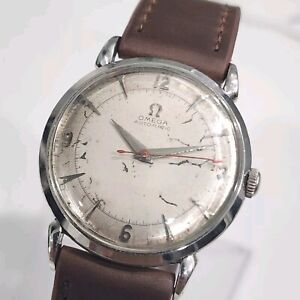 1950 Omega Automatic Bumper Men's Vintage Stainless Watch Ref. 2445 H Cal. 351