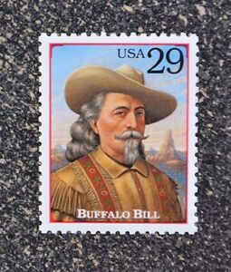 1994USA #2869b 29c Legends of the West - Buffalo Bill Cody  Mint  buffalo hunter