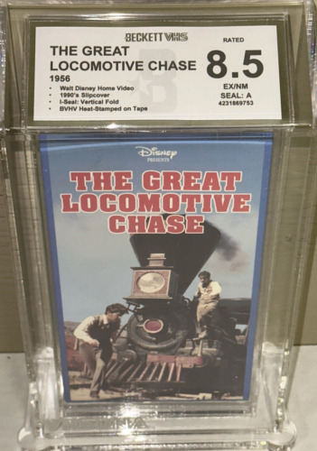 Disney The Great Locomotive Chase VHS Train Movie Video SEALED BECKETT BGS 8.5 A