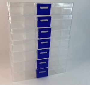 7 pack 10-grid Adjustable Plastic Box Bead Jewelry Container Craft Organizer