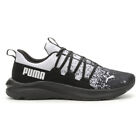Puma Softride One4all Splatter Lace Up  Mens Black Sneakers Casual Shoes 3780590