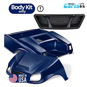 DoubleTake Titan Navy Blue Golf Cart Body Kit with Grille for E-Z-GO TXT 1996-Up