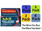 NEW Advil DUAL ACTION with Acetaminophen 72 Caplets