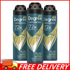 3-Pack DEGREE Men Antiperspirant Deodorant Dry Spray, Sport Defense, 3.8 Oz