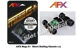 AFX 1 Brand New Mega G+ SHORT Rolling Chassis 1.5 Fits Racemasters & Tomy 21029