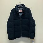 Levi's Navy Blue Zoe Corduroy  Quilted Puffer Jacket Women's New NWT Size XL