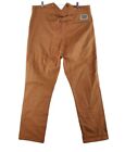 Frontier Classics Suspender Pants Mens 38x29.5 Buttonfly Hi Rise Wide Leg Brown