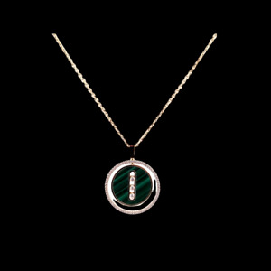 MESSIKA NECKLACES lucky move mm Malachite and Diamonds New 2023