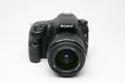 Sony A58 DSLR w/18-55mm f3.5-5.6 SAM II lens, batt+charger ONLY 8 Acts!
