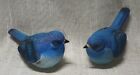 Ceramic Blue Birds 4 Inch Planter Potter Sitter Figurine Set Of 2