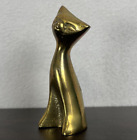 New ListingVintage Atomic MCM RETRO Cat Figurine Brass Siamese Cat Short Ears DENMARK