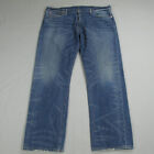 Polo Ralph Lauren Jeans Mens 40x32 Blue Distressed Western Frontier Baggy Y2K