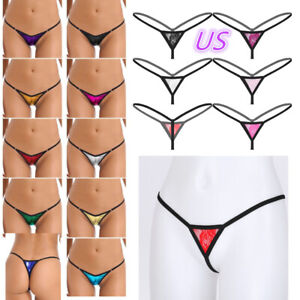US Womens Micro Mini G-String Thong String Panties Underwear Lingerie Panties