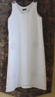Eskandar Sz 0 Cut-Away French Romantic Antique White Linen Nuns Sheet Tank Dress