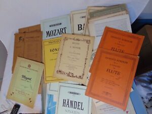 Lot 30 Flute Piccolo Piano Sheet Music Bach Handel Mozart Ruth Young Collection