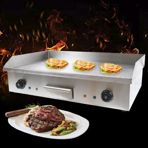3kw Electric Griddle Flat Top Grill Hot Plate Commercial BBQ Grill Countertop