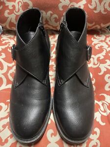 Frye and Co. Men's Oliver Stacked Heel Boots Black Size 11