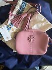 Tory Burch McGraw Camera Bag Crossbody Pebble Leather Pink  - Excellent Conditio