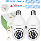 5G Wifi E27 Bulb Surveillance Camera Night Vision Zoom Video smart Home Security