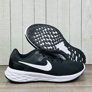 Nike Revolution 6 WIDE 4E Black White Athletic Shoes DD8475-003 Men's Size 8-14
