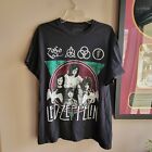 Led Zeppelin Men's T Shirt Black Size M/L 100% Cotton Short Sleeve Graphic