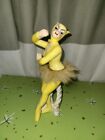 Vintage Enesco/Sonsco Yellow She Devil Ballerina Figurine Repaired AS IS