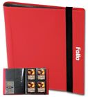 BCW Red Gaming Card Folio Album 4 Pocket Pages Magic & Pokemon Holder 20 Pages
