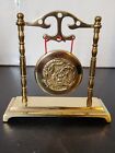 New ListingVintage 1970s Brass Gong Bell Chinese Dragon Dinner Tabletop Decor