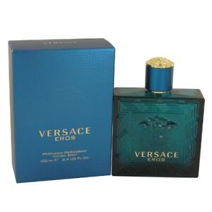 Versace Eros by Versace 3.4 oz Perfumed Deodorant Spray for Men Brand New In Box