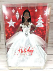African American Barbie Doll Holiday Edition 2021 Mattel Brunette Braids NEW