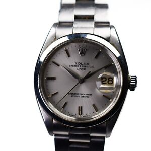 Rolex Date 1500 1962 Dauphine Hands 34mm COSC Cal 1565 Silver Heavy Oyster 78350