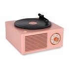 Old Fashioned Classic Vinyl Record Player Style Bluetooth Speaker Pink Portab...