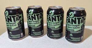 Fanta 2023 Zero Sugar Mystery Flavor Soda Canadian Version - 4 FULL 12 oz Cans