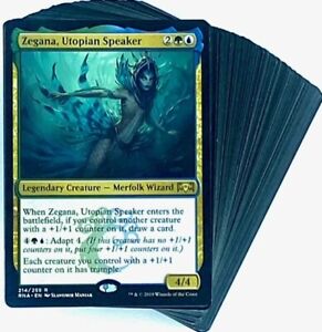 ***Custom Commander Deck*** Zegana - Merfolk Updated - EDH MTG Magic Cards