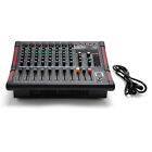 8 Channel Amplifier Power Mixer Bluetooth TRS Audio Mixing w/ USB Slot 16DSP New