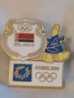 Athens 2004 Olympic NOC Team Pin Belerus With Mascot