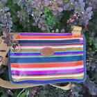 Fossil Striped Coated Canvas Crossbody Bag